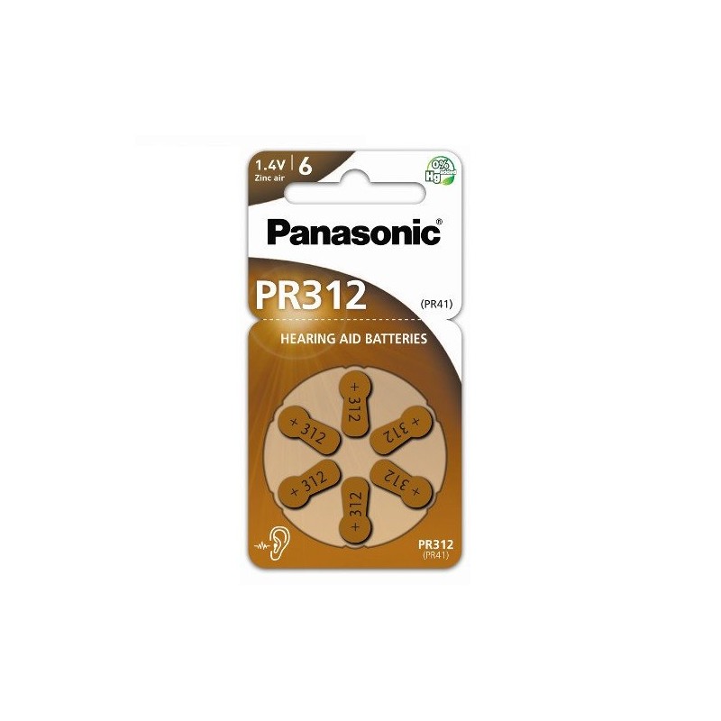 PR312 PANASONIC BATTERIA ACUSTICA 1.4V