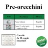 PRE-ORECCHINI ACCIAIO REGULAR CARTELLA - 12 PZ