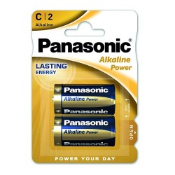 AM2/LR14-B2 PANASONIC BATTERIA ALKALINE MEZZA TORCIA 1.5V