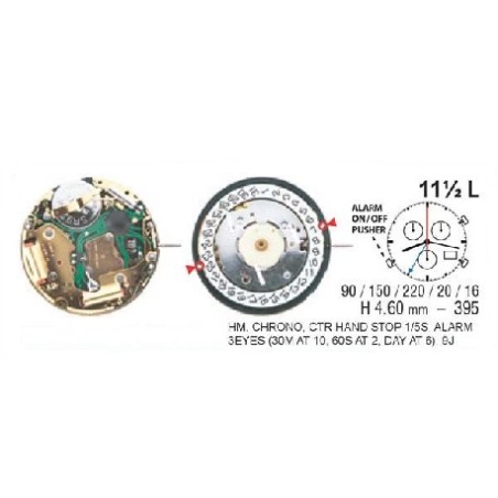 8174.220-D4H ISA MOVIMENTO QUARZO