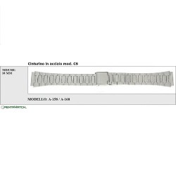 A-158 A-168 CINTURINO ACCIAIO TIPO CASIO 18 MM