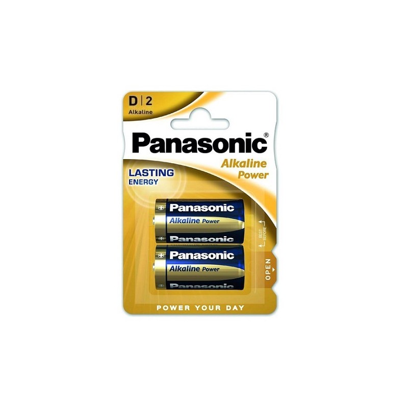 AM1/LR20-B2 PANASONIC BATTERIA ALKALINE TORCIA 1.5V