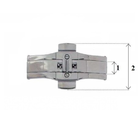 CHIUSURA ACCIAIO DEPLOYANT CON PULSANTI